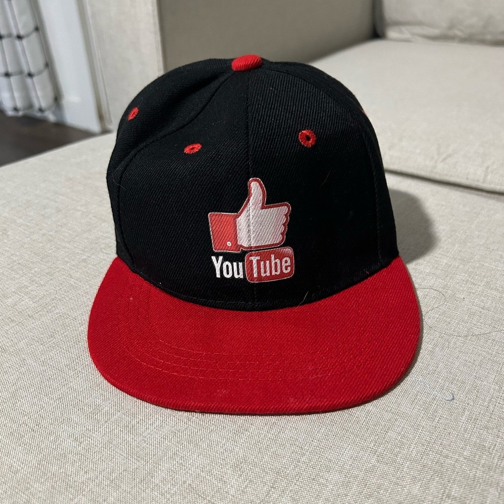 YouTube Black and Red Cap